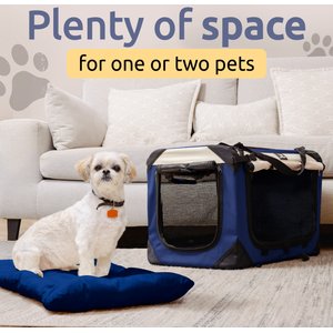 PetLuv Premium Soft-Sided Cat & Dog Carrier, Navy, Large