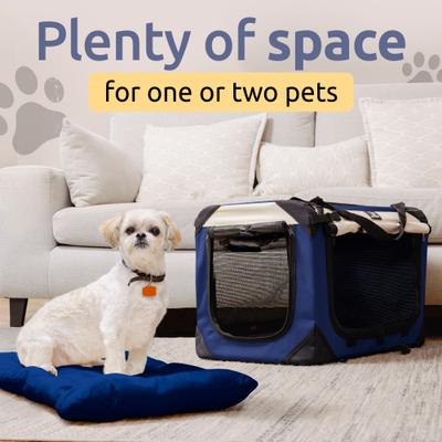 Show full view: PetLuv Premium Soft-Sided Cat & Dog Carrier, Navy, Large slide 9 of 11