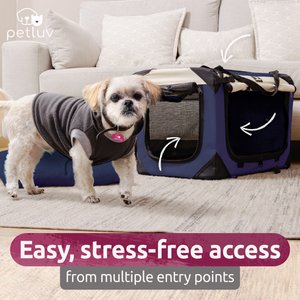 PetLuv Premium Soft-Sided Cat & Dog Carrier, Navy, Large