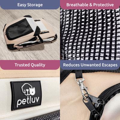 Show full view: PetLuv Premium Soft-Sided Cat & Dog Carrier, Tan, Large slide 6 of 11
