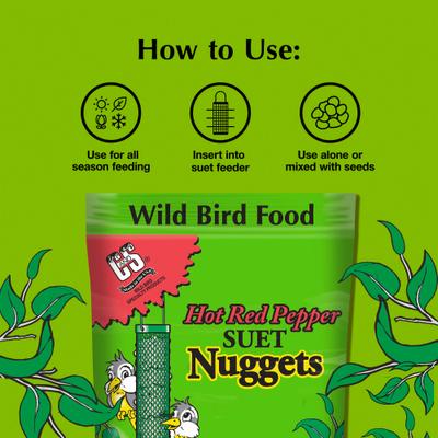 Show full view: C&S Hot Pepper Suet Nuggets Bird Food, 27-oz bag slide 7 of 11