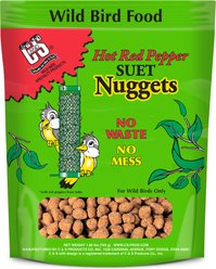 C&S Hot Pepper Suet Nuggets Bird Food, 27-oz bag