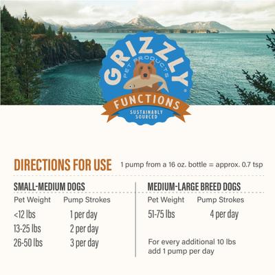 Show full view: Grizzly Joint Aid Liquid Hip & Joint Health Supplement for Dog & Cat, 16-fl oz bottle slide 7 of 12