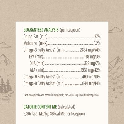 Show full view: Grizzly Algal Plus Omega 3-6-9 Food Supplement for Dogs & Cats, 8-fl oz bottle slide 4 of 10