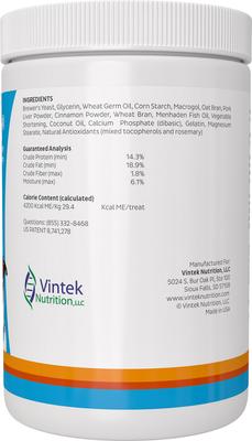 Show full view: Vintek Nutrition, LLC Nutralin Liver Flavored Soft & Chew Diabetes Supplement for Dogs, 16-oz jar slide 3 of 5