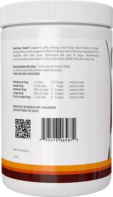 Show full view: Vintek Nutrition, LLC Sterling Coat Liver Flavored Soft & Chew Skin Support Supplement for Dogs, 16-oz jar slide 4 of 5