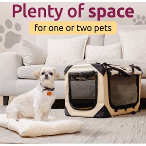 PetLuv Premium Soft-Sided Cat & Dog Carrier, Tan, Large