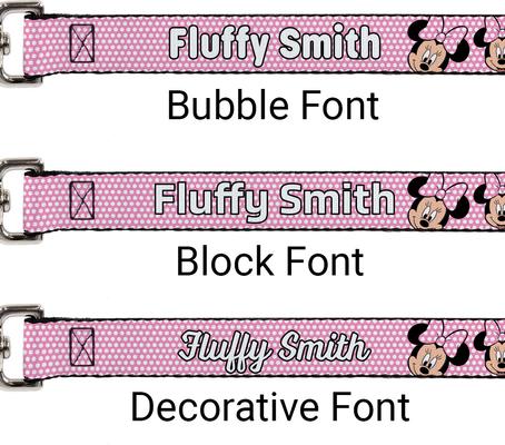 Show full view: Buckle-Down Disney Minnie Mouse Expressions Polka Dot Personalized Dog Leash slide 2 of 2