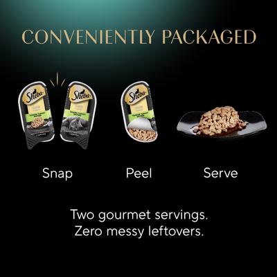 Show full view: Sheba Perfect Portions Grain-Free Tender Turkey Cuts in Gravy Entree Adult Wet Cat Food Trays, 2.6-oz tray, case of 24 slide 10 of 12