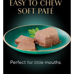 Sheba Perfect Portions Kitten Chicken, Salmon & Turkey Variety Pack Pate Wet Cat Food, 2.6-oz twin-pack tray, case of 24