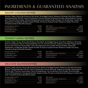 Sheba Perfect Portions Kitten Chicken, Salmon & Turkey Variety Pack Pate Wet Cat Food, 2.6-oz twin-pack tray, case of 24