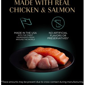 Sheba Perfect Portions Kitten Chicken, Salmon & Turkey Variety Pack Pate Wet Cat Food, 2.6-oz twin-pack tray, case of 24