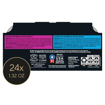 Sheba Gravy Indulgence Salmon & White Fish in Gravy Variety Pack Grain-Free Adult Wet Cat Food