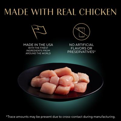 Show full view: Sheba Gravy Indulgence Chicken Entree in Extra Gravy Grain-Free Adult Wet Cat Food Trays, 2.6-oz tray, case of 24 slide 4 of 11