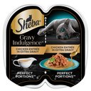 Sheba Gravy Indulgence Chicken Entree in Extra Gravy Grain-Free Adult Wet Cat Food Trays, 2.6-oz tray, case of 24