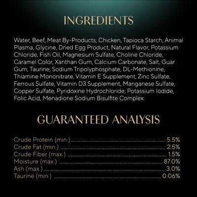 Show full view: Sheba Gravy Indulgence Beef Entree in Extra Gravy Grain-Free Adult Wet Cat Food Trays, 2.6-oz tray, case of 24 slide 7 of 11