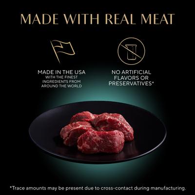 Show full view: Sheba Gravy Indulgence Beef Entree in Extra Gravy Grain-Free Adult Wet Cat Food Trays, 2.6-oz tray, case of 24 slide 4 of 11