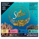 Sheba Perfect Portions Grain-Free Salmon, Trout, & Tuna Entree Variety Pack Cuts in Gravy Wet Cat Food, 2.64-oz, case of 24