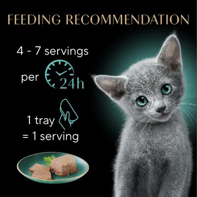 Show full view: Sheba Perfect Portions Kitten Salmon Soft Pate Wet Cat Food Trays, 2.6-oz, case of 24 slide 8 of 11