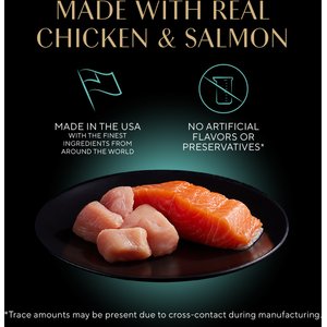 Sheba Perfect Portions Kitten Variety Pack Chicken Pate & Pate Salmon Wet Cat Food Trays, 2.6-oz, case of 12