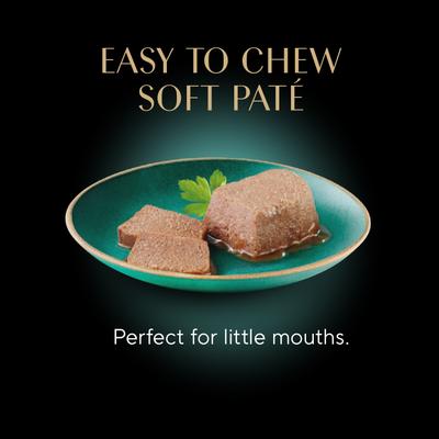 Show full view: Sheba Perfect Portions Kitten Variety Pack Chicken Pate & Pate Salmon Wet Cat Food Trays, 2.6-oz tray, case of 12 slide 9 of 11