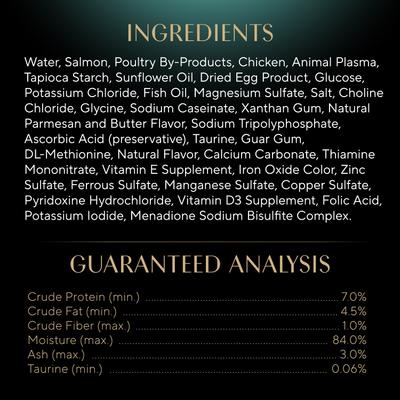 Show full view: Sheba Perfect Portions Bistro Salmon in Creamy Sauce Adult Wet Cat Food Trays, 2.6-oz tray, case of 24 slide 7 of 11