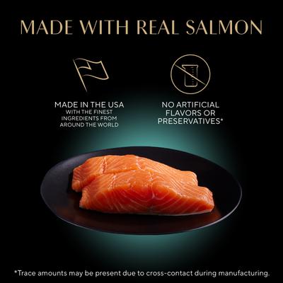 Show full view: Sheba Perfect Portions Bistro Salmon in Creamy Sauce Adult Wet Cat Food Trays, 2.6-oz tray, case of 24 slide 4 of 11