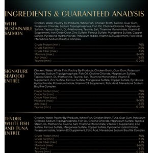 Sheba Perfect Portions Seafood Pate Variety Pack Grain-Free Adult Wet Cat Food Trays, 2.6-oz, case of 24