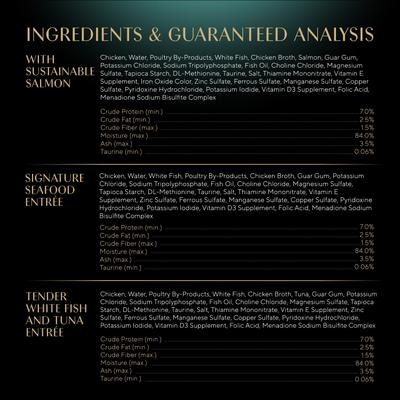 Show full view: Sheba Perfect Portions Seafood Pate Variety Pack Grain-Free Adult Wet Cat Food Trays, 2.6-oz, case of 24 slide 7 of 11