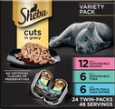 Sheba Perfect Portions Grain-Free Gourmet Salmon, Sustainable Tuna & Delicate Whitefish & Tuna Cuts i...