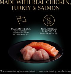 Sheba Perfect Portions Roasted Chicken, Gourmet Salmon & Tender Turkey Cuts in Gravy Variety Pack Grain-Free Adult Wet Cat Food Trays, 2.6-oz, case of 24 slide 2 of 9