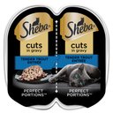 Sheba Perfect Portions Grain-Free Tender Trout Cuts in Gravy Entree Wet Adult Cat Food Trays, 2.6-oz, case of 24