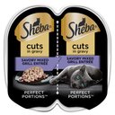 Sheba Perfect Portions Grain-Free Savory Mixed Grill Cuts in Gravy Entree Adult Wet Cat Food Trays, 2.6-oz tray, case of 24