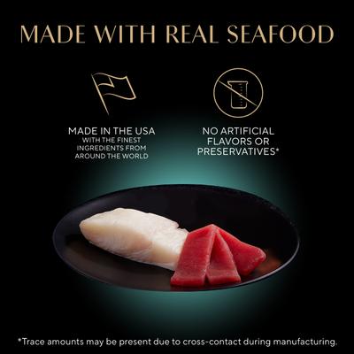 Show full view: Sheba Perfect Portions Grain-Free Delicate Whitefish & Tuna Cuts in Gravy Entree Adult Wet Cat Food Trays, 2.6-oz tray, case of 24 slide 4 of 12