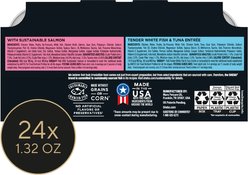 Sheba Perfect Portions Grain-Free Seafood Entrees Pate Variety Pack Adult Wet Cat Food Trays, 2.6-oz tray, case of 12 slide 2 of 9