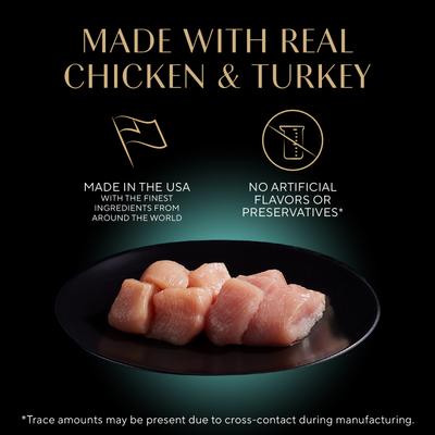 Show full view: Sheba Perfect Portions Poultry Entrees Pate Variety Pack Adult Wet Cat Food Trays, 2.6-oz, case of 12 slide 4 of 12