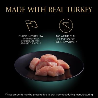 Show full view: Sheba Perfect Portions Grain-Free Roasted Turkey Entree Pate Adult Wet Cat Food Trays, 2.6-oz, case of 24 slide 4 of 12