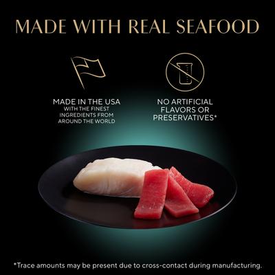 Show full view: Sheba Perfect Portions Grain-Free Tender Whitefish & Tuna Entree Pate Adult Wet Cat Food Trays, 2.6-oz, case of 24 slide 4 of 13