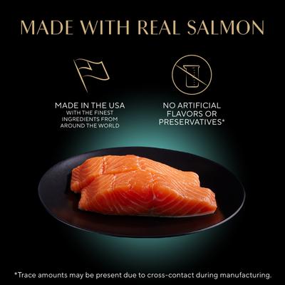 Show full view: Sheba Perfect Portions Grain-Free Pate Sustainable Salmon Entree Adult Wet Cat Food Trays, 2.6-oz, case of 24 slide 4 of 12