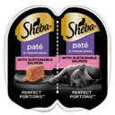 Sheba Perfect Portions Grain-Free Pate Delicate Salmon Entree Adult Wet Cat Food Trays, 2.6-oz, case of 24