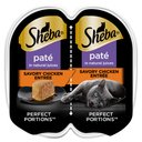 Sheba Perfect Portions Grain-Free Savory Chicken Entree Pate Adult Wet Cat Food Trays, 2.6-oz, case of 24