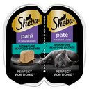 Sheba Perfect Portions Grain-Free Pate Signature Seafood Entree Adult Wet Cat Food Trays, 2.6-oz, case of 24