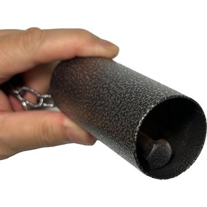 YML Wrought Iron Metal Bell Bird Exercise Toy, 4-in, Antique Silver