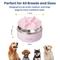 Show in main carousel: PawsPik Stainless Steel Double Wall Slow-Feed Puzzle Dog Bowl, Cherry Blossom Pink, 64-oz slide 9 of 11