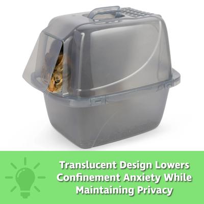 Show full view: Van Ness Translucent Enclosed Cat Litter Pan, Large slide 8 of 10