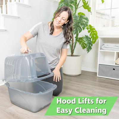 Show full view: Van Ness Translucent Enclosed Cat Litter Pan, Large slide 6 of 10