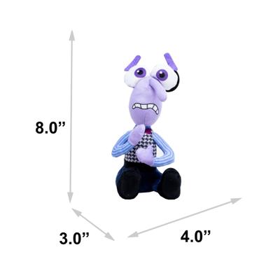 Show full view: Buckle-Down Disney Pixar Inside Out Fear Full Body Pose Squeaky Plush Dog Toy slide 4 of 4