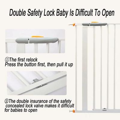 Show full view: NonoPets Adjustable Auto-Close Dog Gate with Double Lock, 38.2 to 41-in width slide 2 of 7