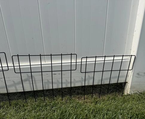 Show full view: NonoPets 16-in Height Metal Garden Border Fence Dog Barrier, Black, 20 count slide 7 of 7