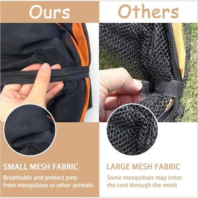 Show full view: NonoPets 2-in-1 Foldable Outdoor Mesh Playhouse Cat Tunnel & Tent, 12-in height slide 7 of 11